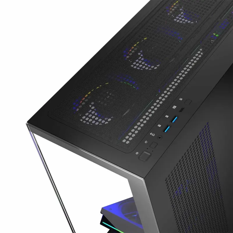 Obudowa Modecom Volcano Stellar ARGB MIDI 8F, czarna | PartsPC.pl