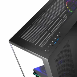 Obudowa Modecom Volcano Stellar ARGB MIDI 5F, czarna | PartsPC.pl