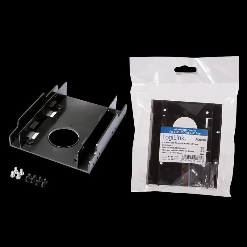 Adapter HDD LogiLink sanki 2,5 na 3,5" plastik | PartsPC.pl