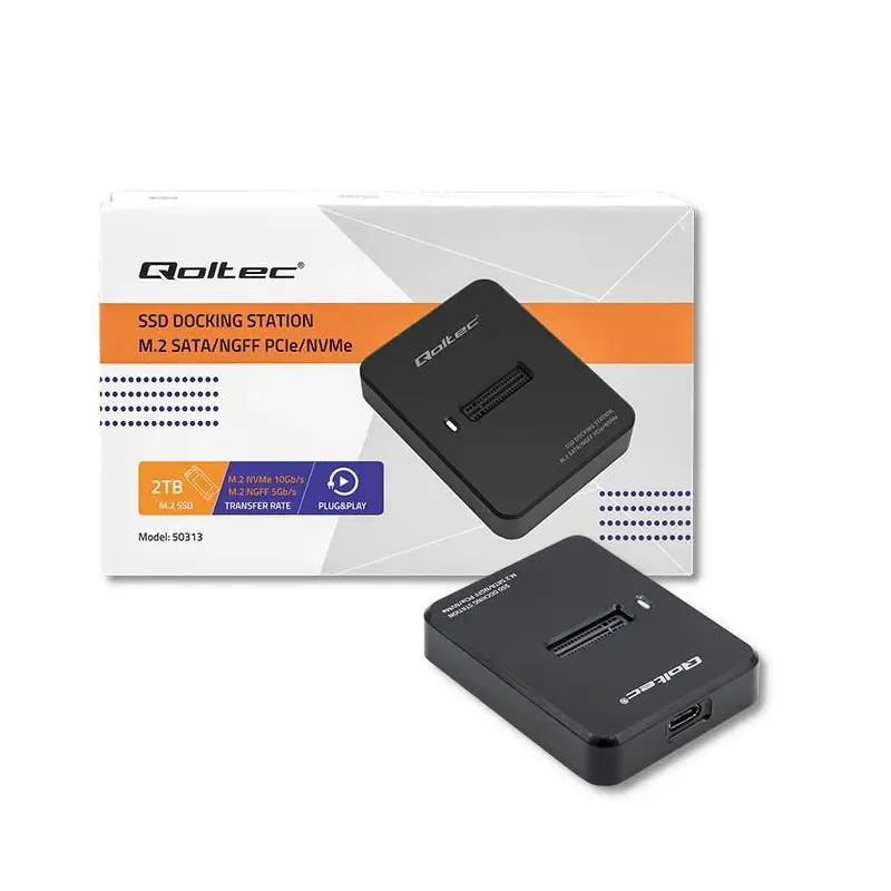 Stacja dokująca Qoltec dysków SSD M.2 SATA/PCIe | | PartsPC.pl