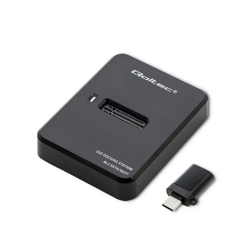 Stacja dokująca Qoltec dysków SSD M.2 SATA | NGFF | USB | PartsPC.pl