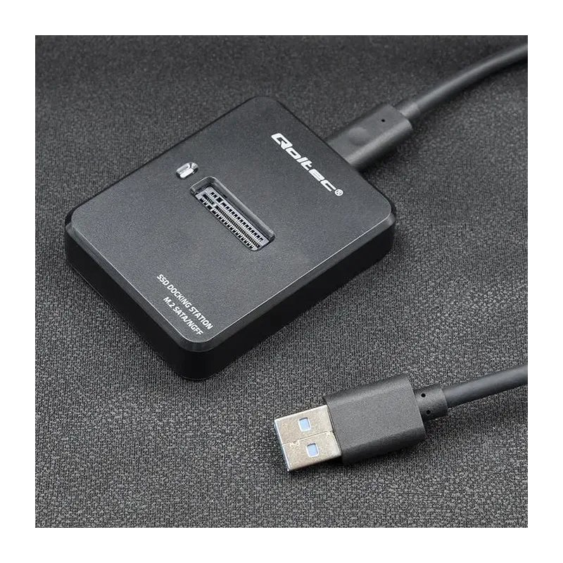 Stacja dokująca Qoltec dysków SSD M.2 SATA | NGFF | USB | PartsPC.pl