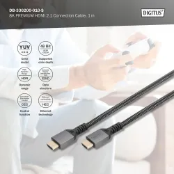 Kabel HDMI 2.1 DIGITUS PREMIUM połączeniowy Ultra | PartsPC.pl