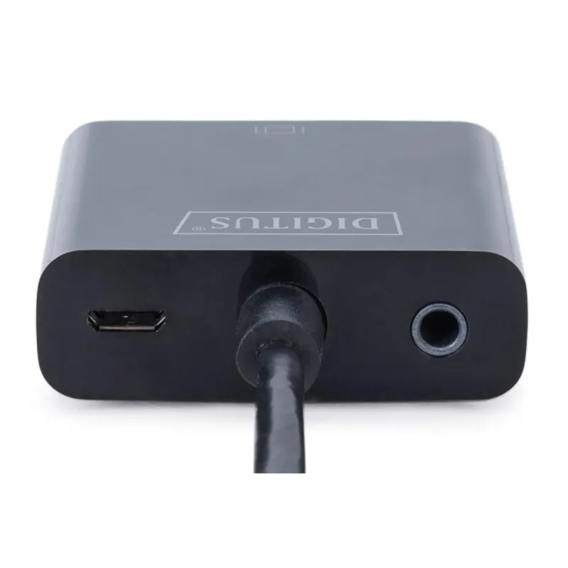 Adapter audio-video DIGITUS HDMI typ A do VGA, FHD, | PartsPC.pl