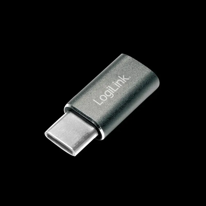 Adapter LogiLink AU0041 USB-C na Micro USB srebrny | PartsPC.pl