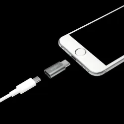 Adapter LogiLink AU0041 USB-C na Micro USB srebrny | PartsPC.pl