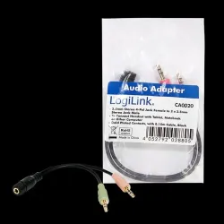 Adapter audio stereo LogiLink CA0020 3,5mm jack (F) 2x | PartsPC.pl