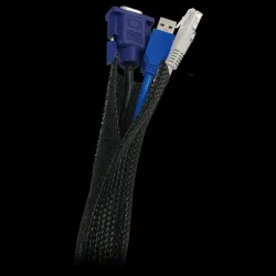 Organizer kabli LogiLink KAB0006 elastyczny 1,8m czarny | PartsPC.pl