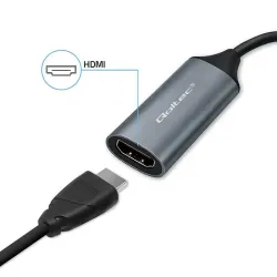 Kabel adapter Qoltec USB-C USB-A | HDMI | 4K 30Hz | | PartsPC.pl