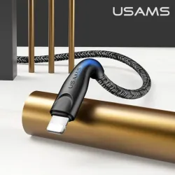 Kabel USB Usams U41 Lightning 1m czarny | PartsPC.pl