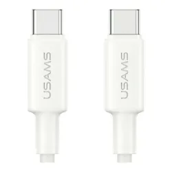 Kabel USB Usams U90 USB-C 1m 60W Fast Charge biały | PartsPC.pl