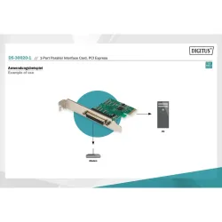 Kontroler LPT DIGITUS PCIe, 1x Parallel/LPT, Low | PartsPC.pl