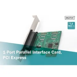Kontroler LPT DIGITUS PCIe, 1x Parallel/LPT, Low | PartsPC.pl