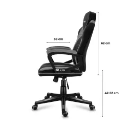 Fotel gamingowy Huzaro Force 2.5 szary MESH | PartsPC.pl