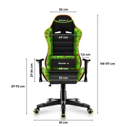 Fotel gamingowy dla dziecka Huzaro Ranger 6.0 Pixel Mesh | PartsPC.pl