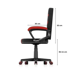 Fotel gamingowy dla dziecka Huzaro Ranger 1.0 Red Mesh | PartsPC.pl