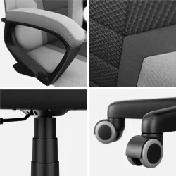 Fotel gamingowy dla dziecka Huzaro Ranger 1.0 Grey Mesh | PartsPC.pl