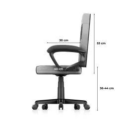 Fotel gamingowy dla dziecka Huzaro Ranger 1.0 Grey Mesh | PartsPC.pl