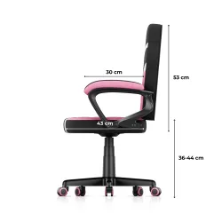 Fotel gamingowy dla dziecka Huzaro Ranger 1.0 Pink Mesh | PartsPC.pl