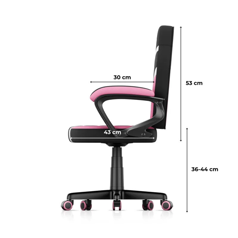 Fotel gamingowy dla dziecka Huzaro Ranger 1.0 Pink Mesh | PartsPC.pl