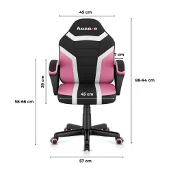 Fotel gamingowy dla dziecka Huzaro Ranger 1.0 Pink Mesh | PartsPC.pl