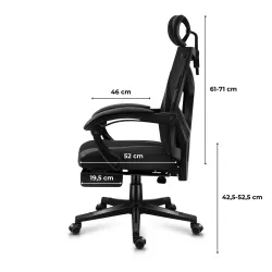 Fotel gamingowy Huzaro Combat 5.0 Black | PartsPC.pl
