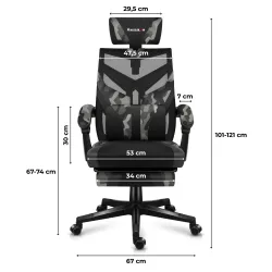 Fotel gamingowy Huzaro Combat 5.0 Camo | PartsPC.pl