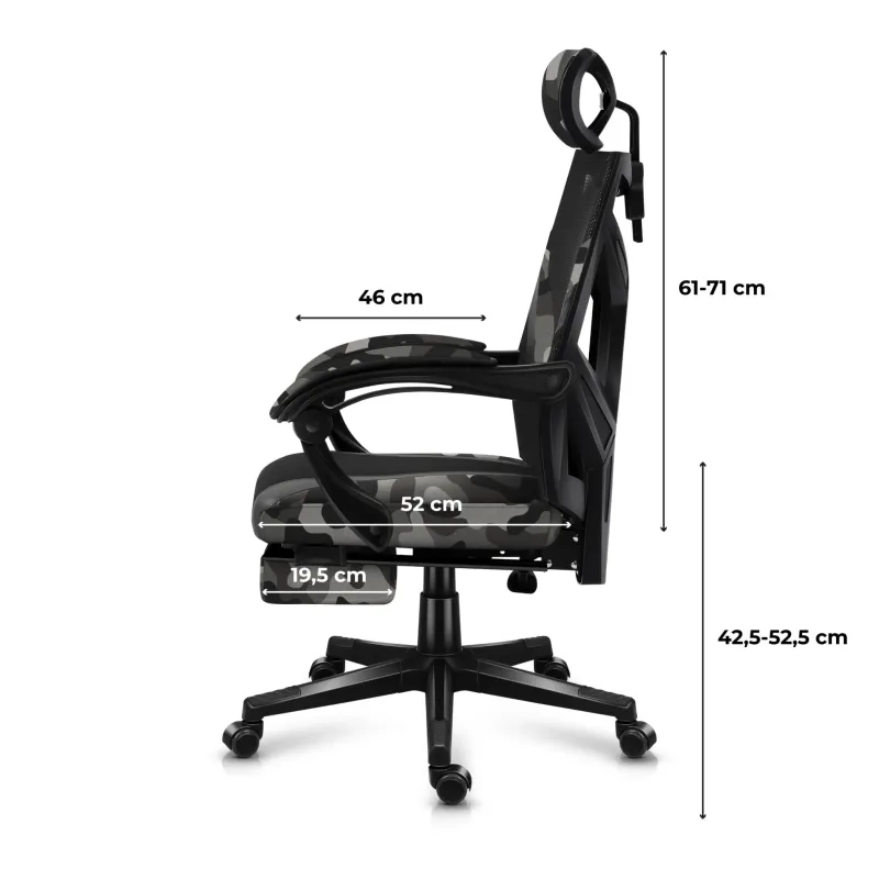 Fotel gamingowy Huzaro Combat 5.0 Camo | PartsPC.pl