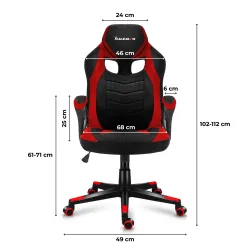 Fotel gamingowy Huzaro FORCE 2.5 Red Mesh | PartsPC.pl