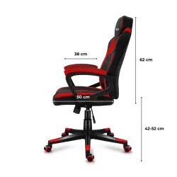 Fotel gamingowy Huzaro FORCE 2.5 Red Mesh | PartsPC.pl