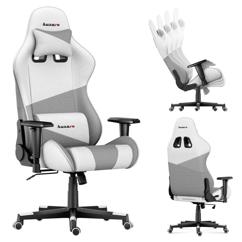 Fotel Gamingowy Huzaro Force 6.2 White Mesh | PartsPC.pl