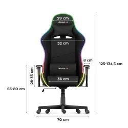 Fotel Gamingowy Huzaro Force 6.2 Mesh RGB | PartsPC.pl