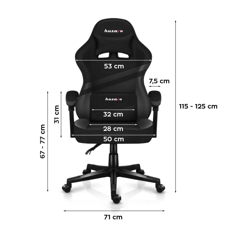 Fotel gamingowy Huzaro Force 4.4 Carbon | PartsPC.pl