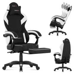 Fotel gamingowy Huzaro Force 3.7 White Carbon | PartsPC.pl
