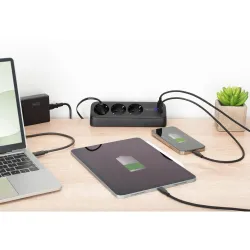 Listwa zasilająca biurkowa DIGITUS 3 gniazda Schuko, 2x | PartsPC.pl