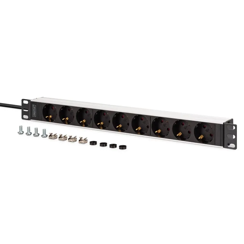 Listwa zasilająca DIGITUS PDU Rack 19", 9 gniazd Schuko | PartsPC.pl
