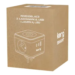 Kostka zasilająca KERG 2-gniazdowa + ładowarka | PartsPC.pl