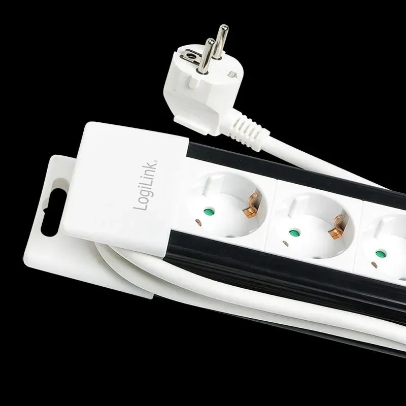 Listwa zasilająca LogiLink LPS211 5 gniazd ON/OFF 3m, | PartsPC.pl