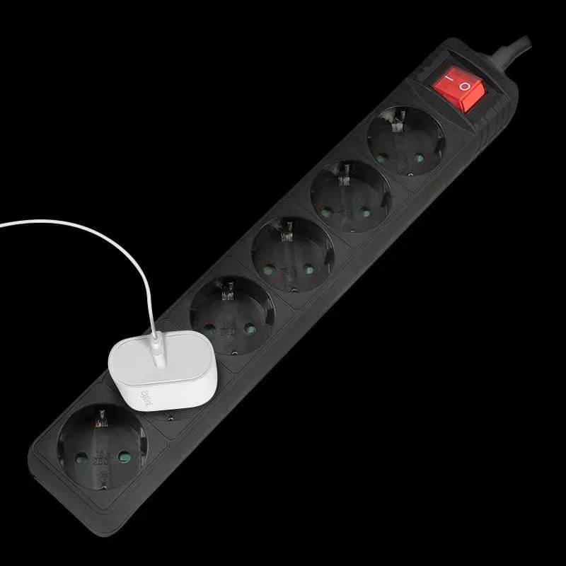Listwa zasilająca LogiLink LPS202B 6 gniazd ON/OFF 1,5m | PartsPC.pl