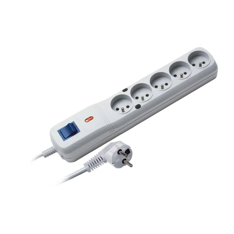 Listwa zasilająca Lestar LV-530W 5W 3m szara | PartsPC.pl