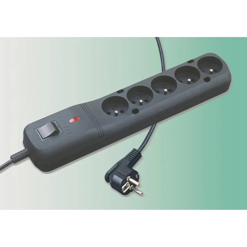 Listwa zasilająca Lestar LV-530W 5W 3m czarna | PartsPC.pl