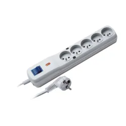 Listwa zasilająca Lestar LF-530WA 5+ 1,5m szara | PartsPC.pl