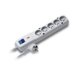 Listwa zasilająca Lestar LF-530WA 5+ 1,5m szara | PartsPC.pl