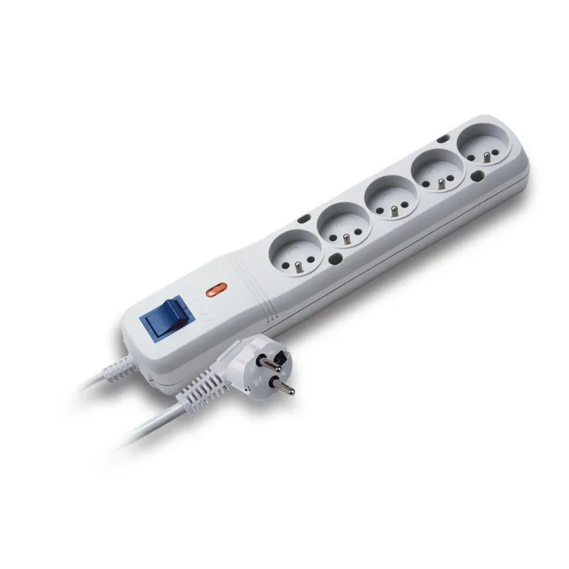 Listwa zasilająca Lestar LF-530WA 5+ 1,5m szara | PartsPC.pl