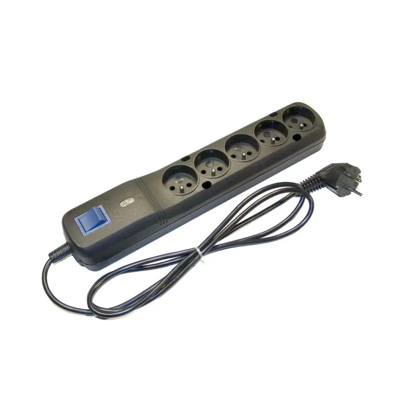 Listwa zasilająca Lestar LF-530WA 5+ 2,5m czarna | PartsPC.pl