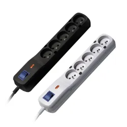 Listwa zasilająca Lestar LF-530WA 5+ 5m czarna | PartsPC.pl