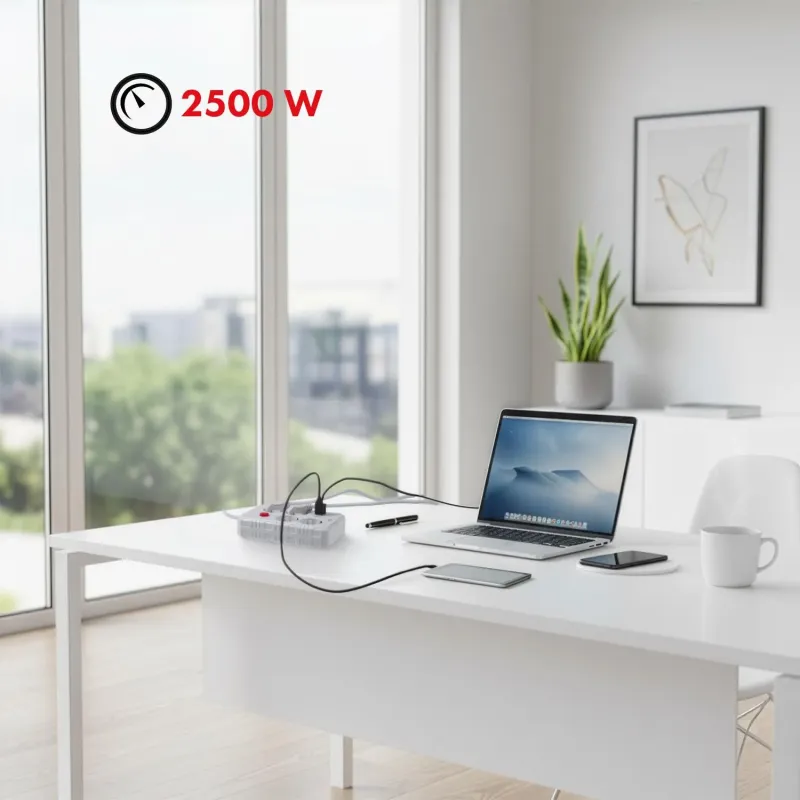 Listwa zasilająca Maclean MCE392 W, przedłużacz 4 | PartsPC.pl