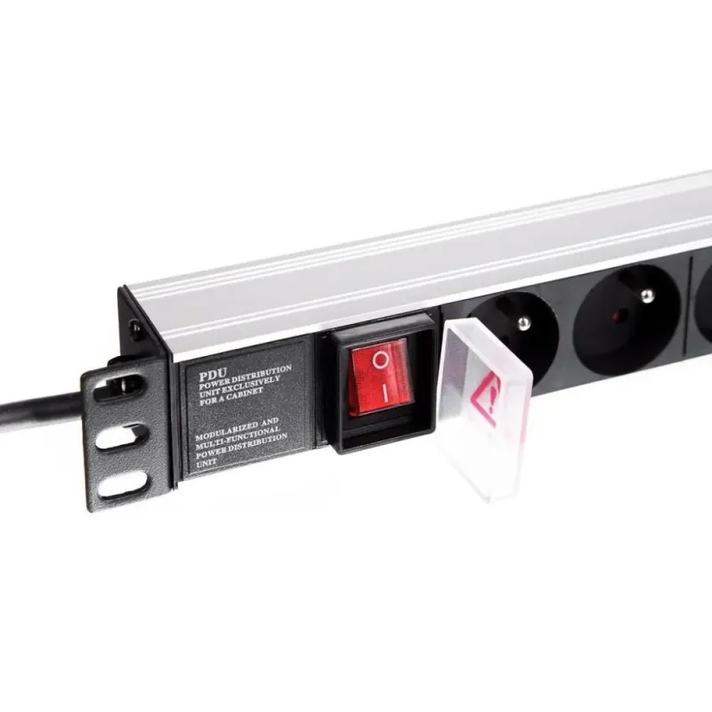 Listwa zasilająca PDU Netrack 19'' 1U, 230V/16A, 8xE, ALU | PartsPC.pl
