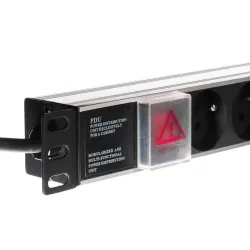 Listwa zasilająca PDU Netrack 19'' 1U, 230V/16A, 8xE, ALU | PartsPC.pl