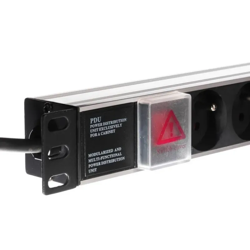 Listwa zasilająca PDU Netrack 19'' 1U, 230V/16A, 8xE, ALU | PartsPC.pl